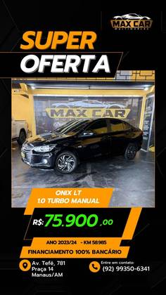 CHEVROLET ONIX 1.0 TURBO FLEX PLUS LT AUTOMÁTICO